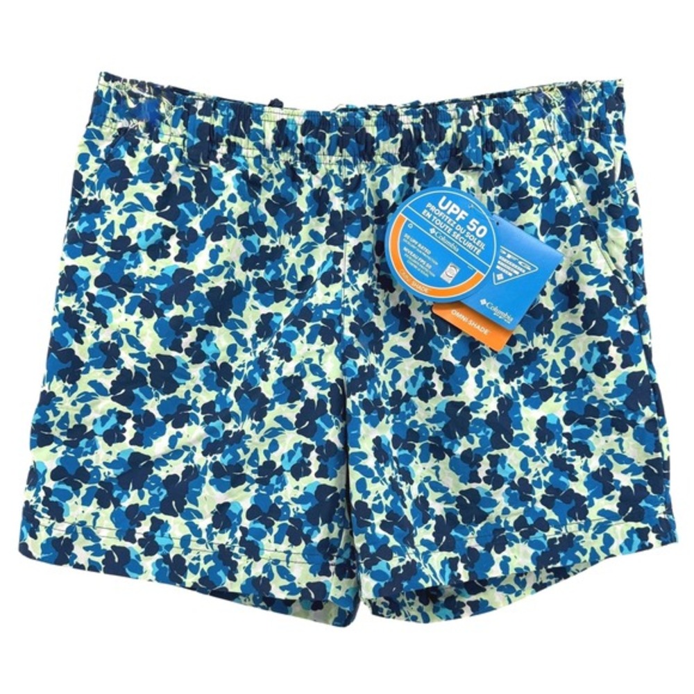 NEW Columbia Super Backcast Water Short Womens Medium 5in Blue PFG XL0523-460